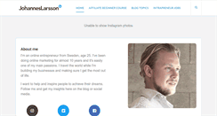 Desktop Screenshot of johanneslarsson.com